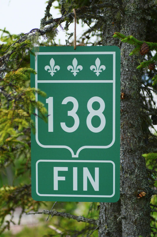 Pancarte Fin de la route 138